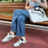 Adidas Samba OG Leopard Print Beige Retro Casual Shoes for Women - Classic 3-Stripes, Gum Rubber Sole, Everyday Streetwear Sneakers