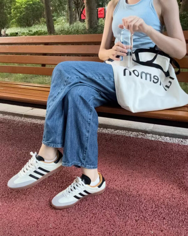 Adidas Samba OG Leopard Print Beige Retro Casual Shoes for Women - Classic 3-Stripes, Gum Rubber Sole, Everyday Streetwear Sneakers